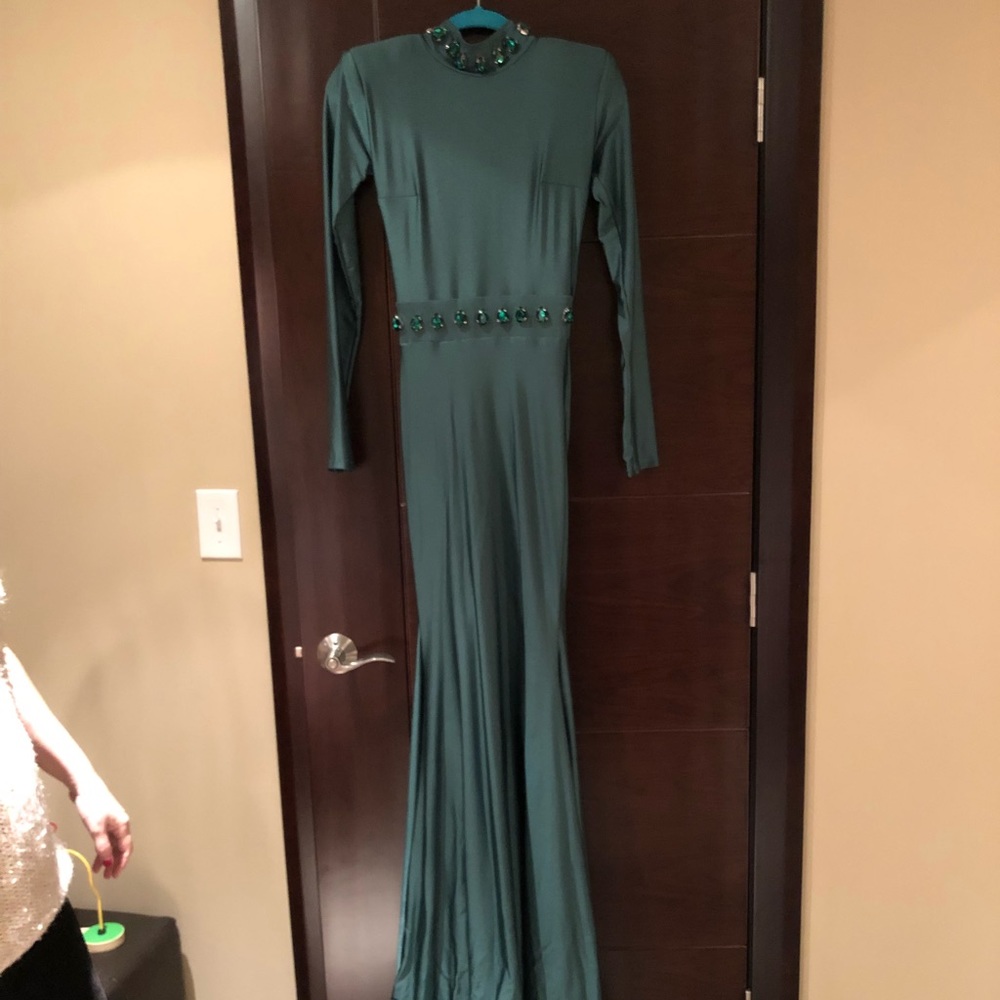 Emerald green dress